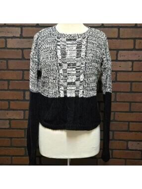 Wet Seal Cable Knit Open Back Sweater Size Large